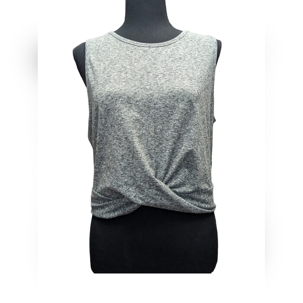 Velocity Women's Activewear Crop top tank Heather grey Size XL